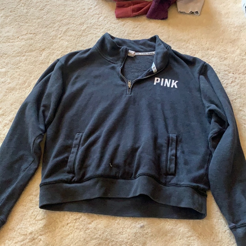 Pink quarter zip hoodie